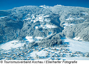 Winter in Aschau, Österreich
