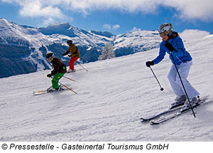 Skifahrer in Bad Hofgastein