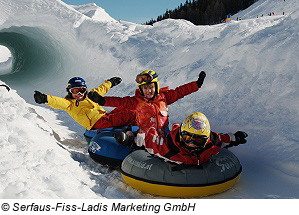 Skigebiet Serfaus Fiss Ladis, Österreich