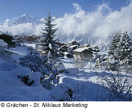 Winterurlaub in Grächen, Schweiz