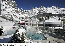 Skigebiet Leukerbad in der Schweiz